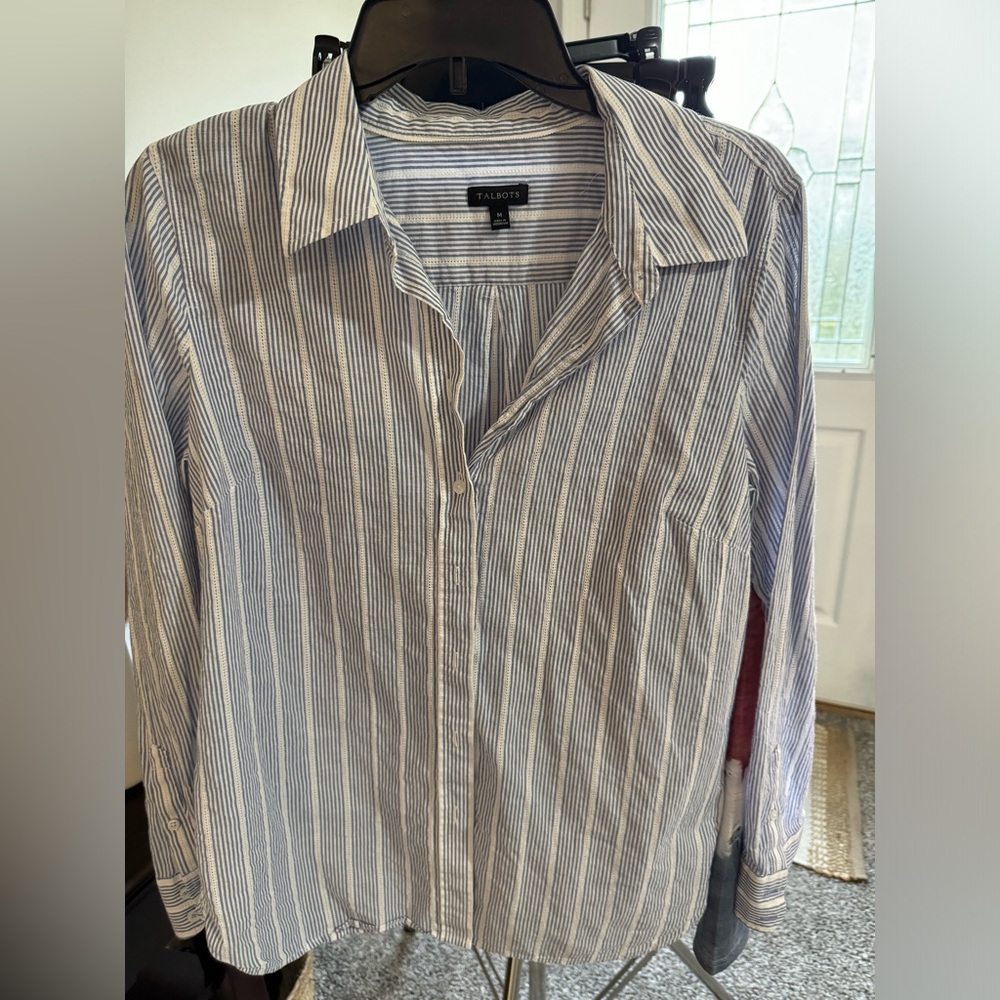 Talbots button up‎ shirt. Size M